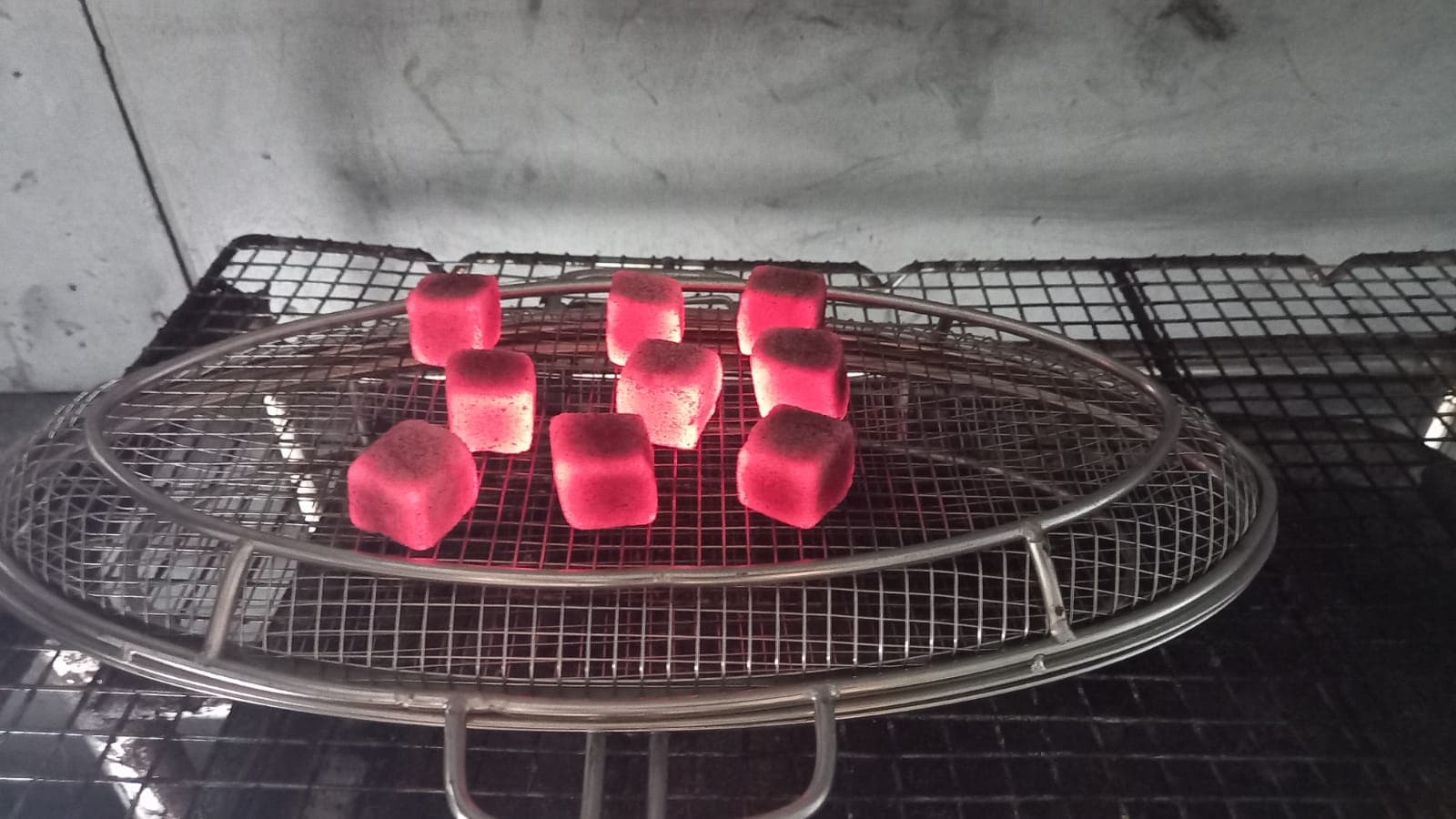 SancocoInd charcoal briquette burn quality test